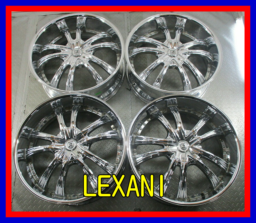 □ホイール□ LEXANI 24インチ 9J +15 5H 114.3 クローム