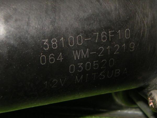 【12903】AZワゴン MD22S フロントワイパーモーターの画像2