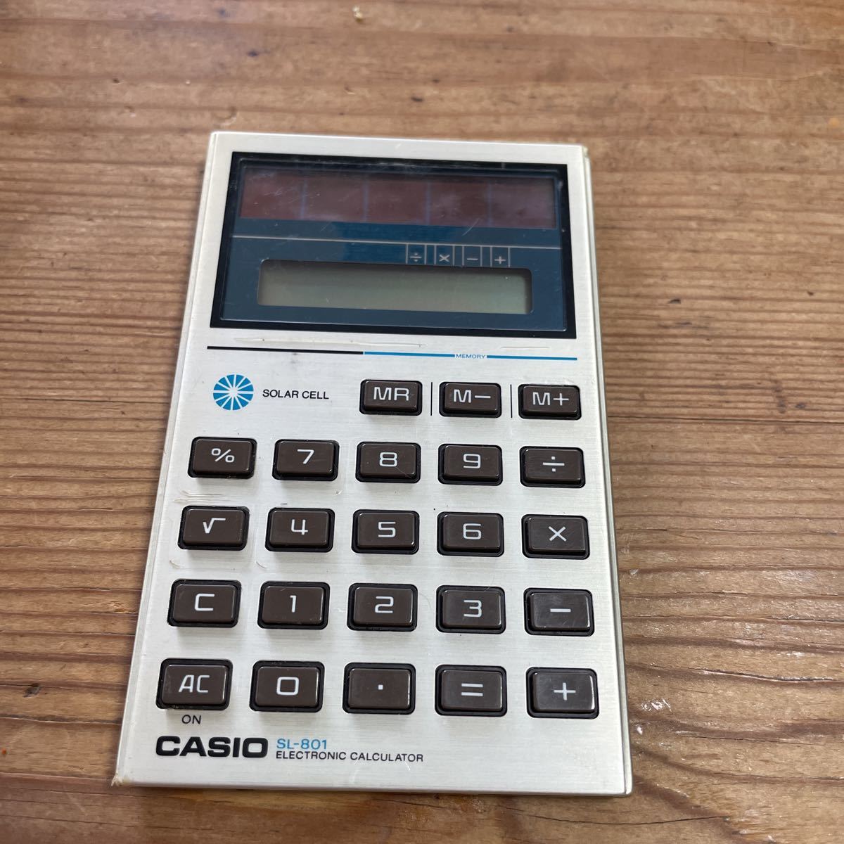 CASIO# Casio solar calculator SL-801#.. home adjustment goods!