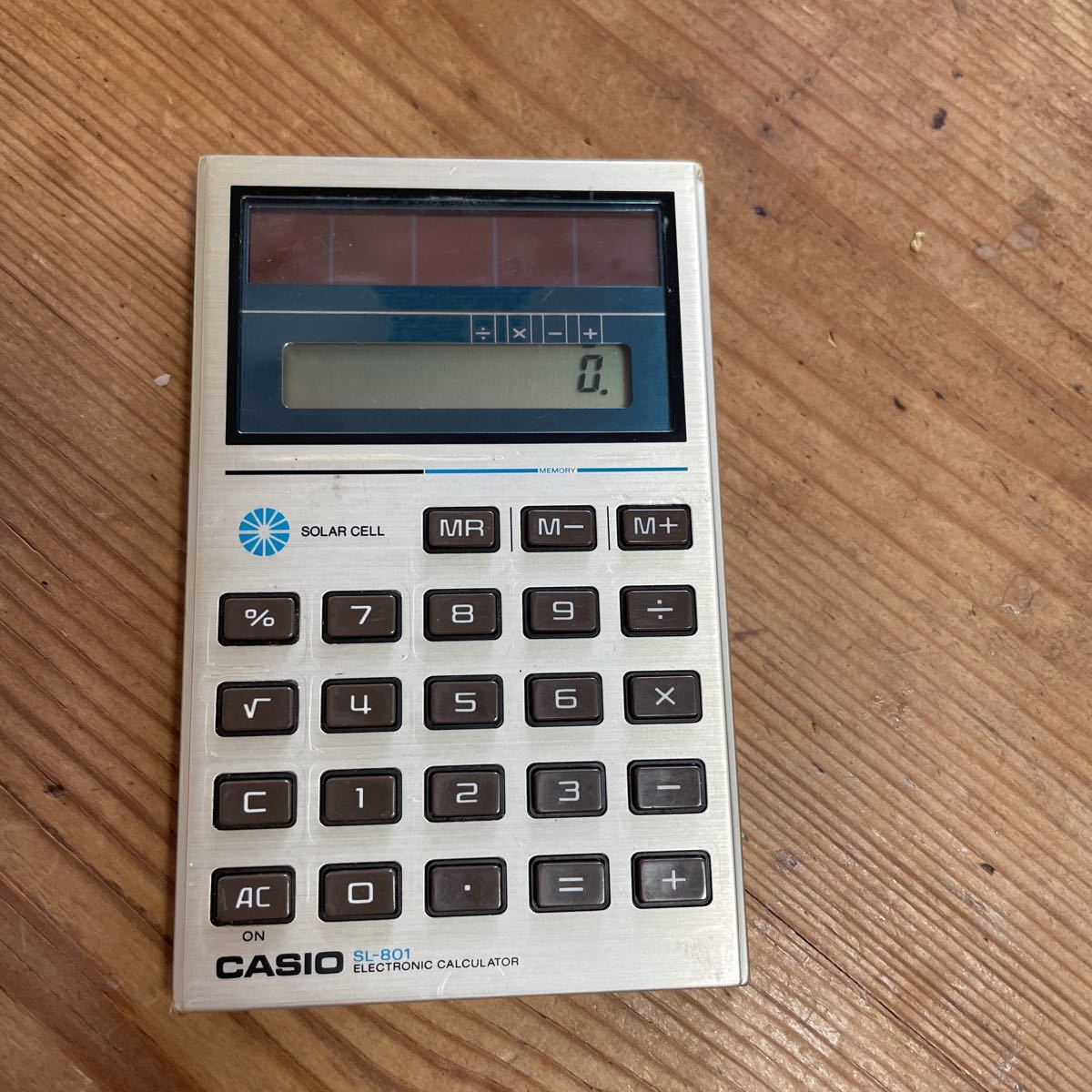 CASIO# Casio solar calculator SL-801#.. home adjustment goods!