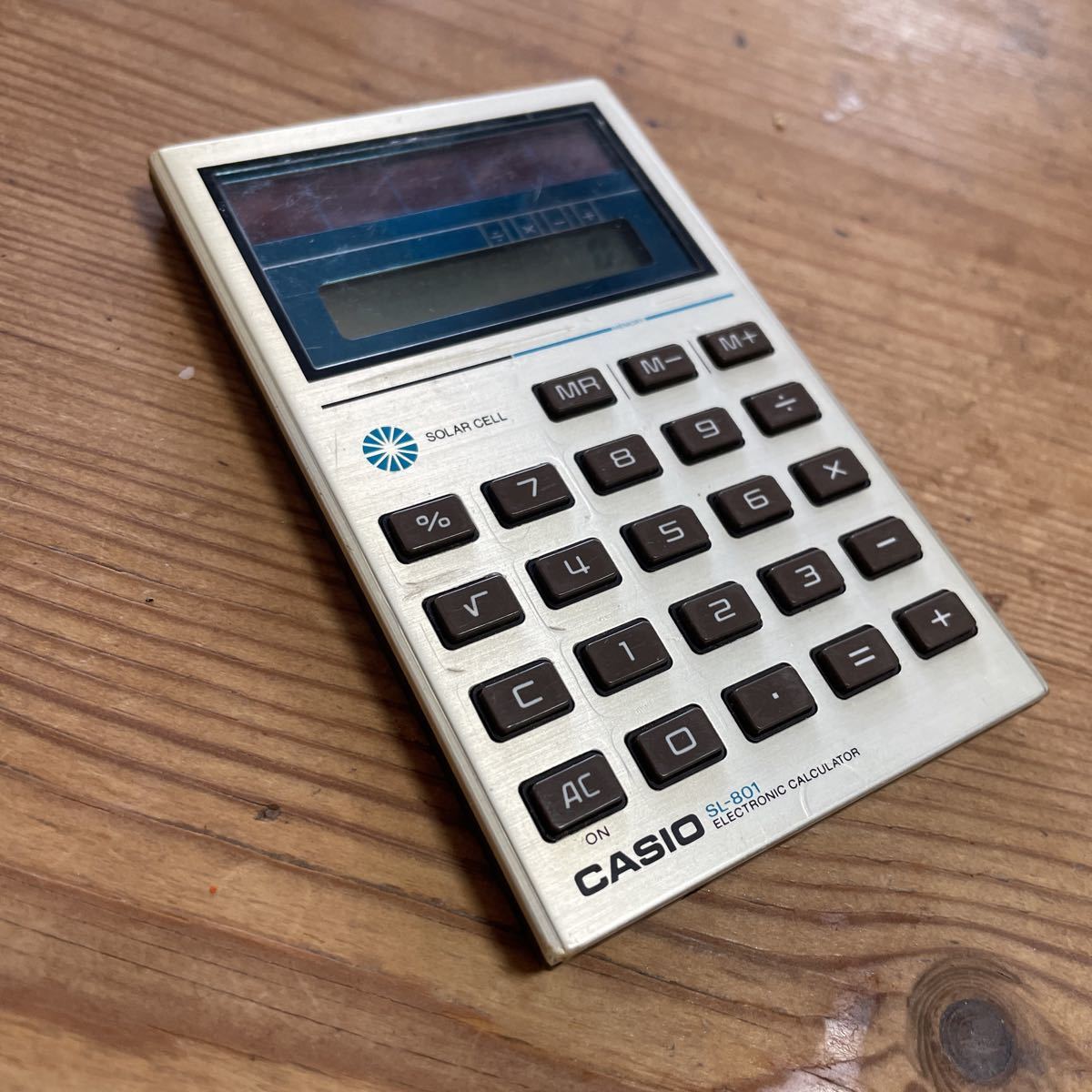 CASIO# Casio solar calculator SL-801#.. home adjustment goods!