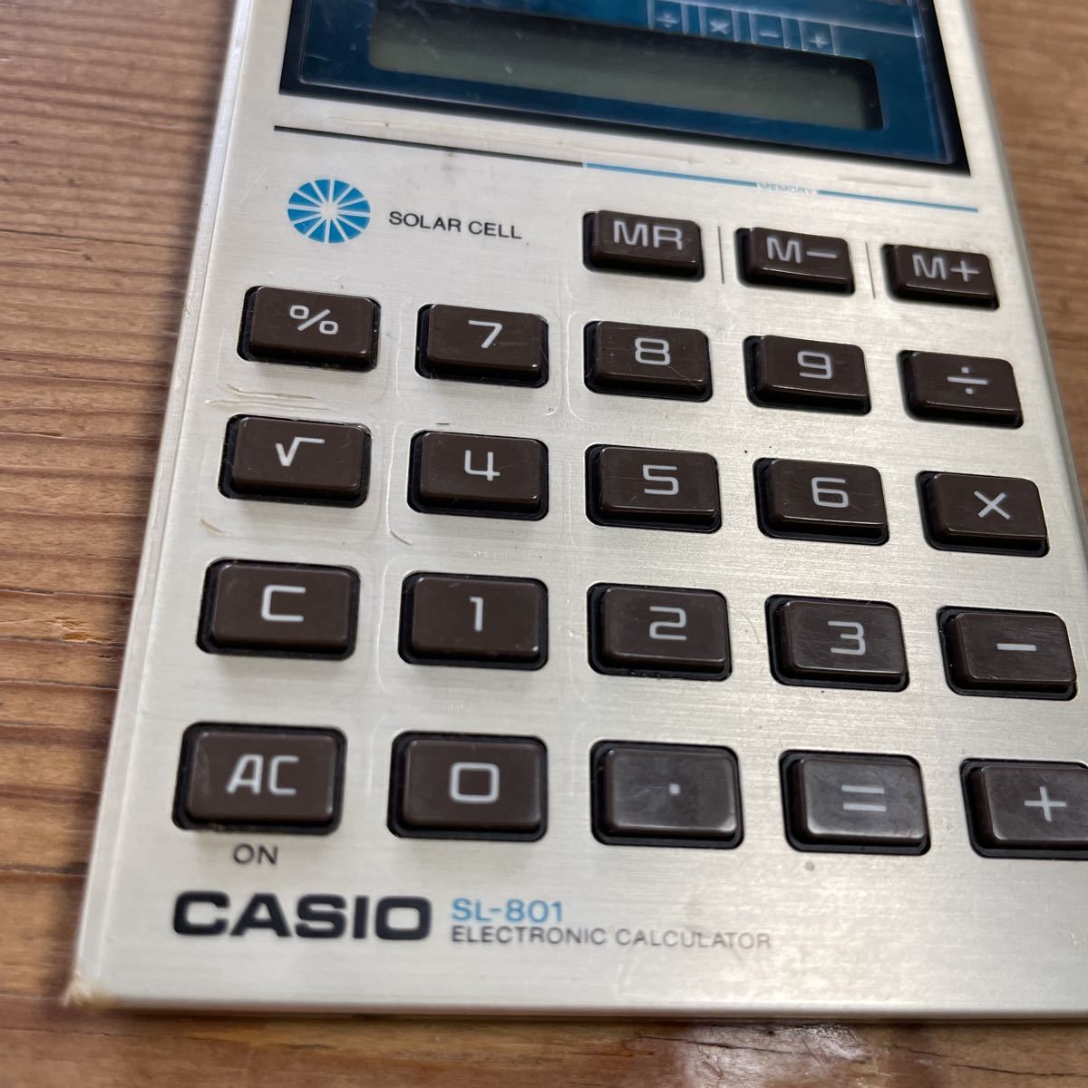 CASIO# Casio solar calculator SL-801#.. home adjustment goods!