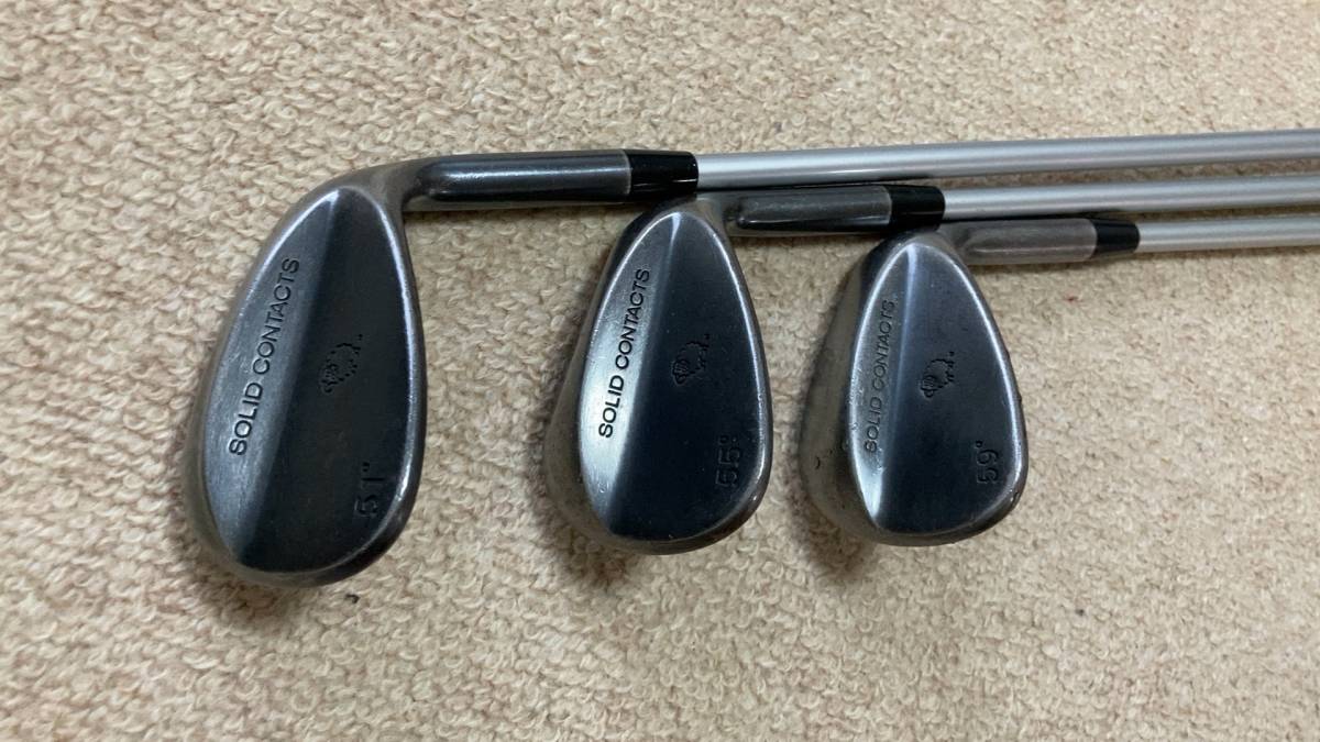 Used ソリッドコンタクツ 軟鉄ウエッジ 51°/55°/59° フジクラ Used ソリッドコンタクツ 軟鉄ウエッジ 51°/55°/59° フジクラ