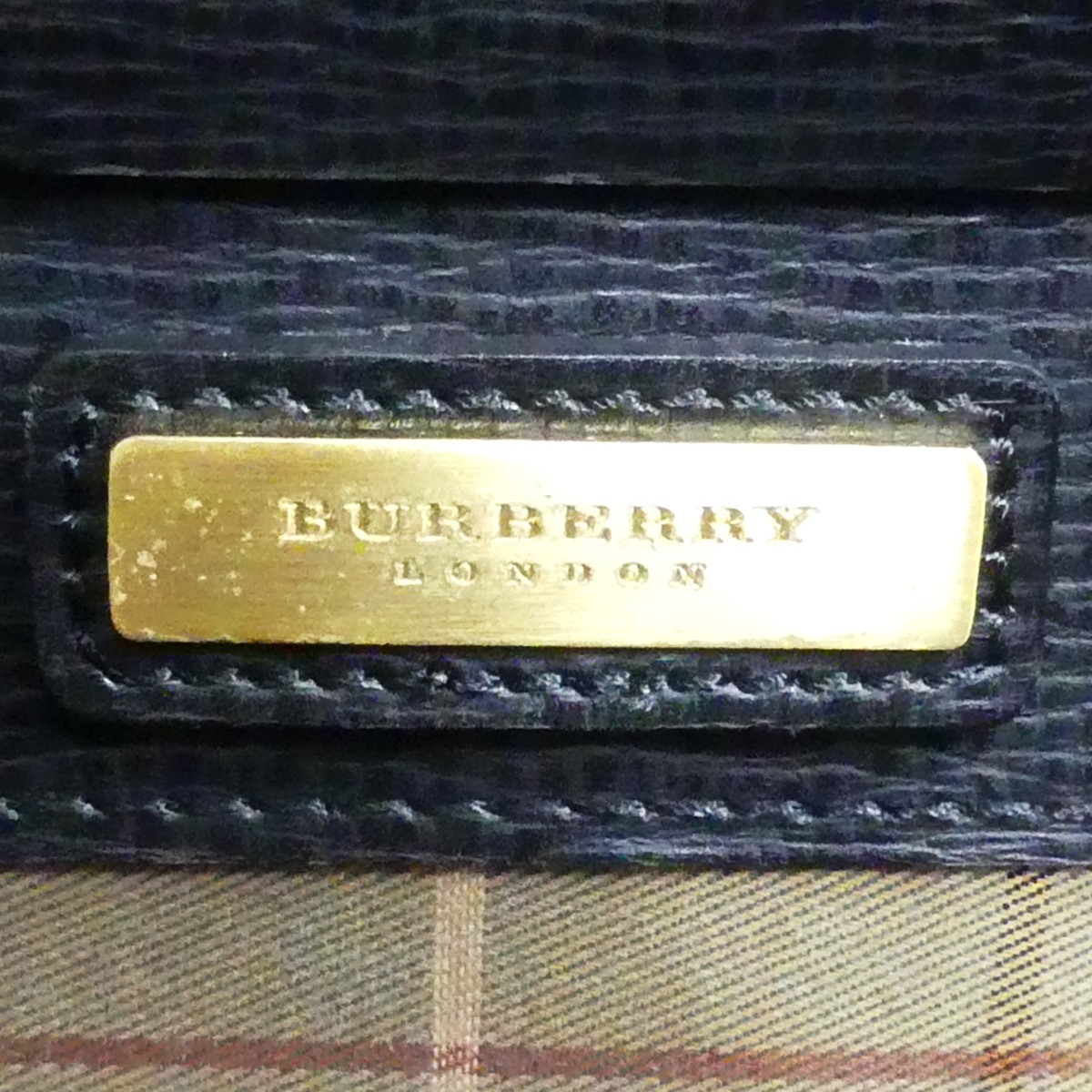 即決☆BURBERRY LONDON☆オールレザーダレスバッグ バーバリー メンズ