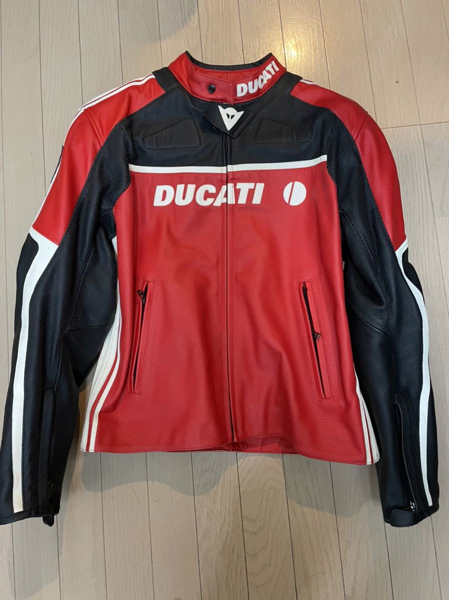 DAINESE×DUCATIパフォーマンスのレザーレーシングジャケット サイズ54