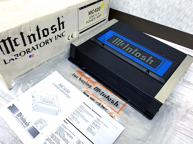 □McIntosh MC420 車載パワーアンプ マッキントッシュ□ □McIntosh MC420 車載パワーアンプ マッキントッシュ□