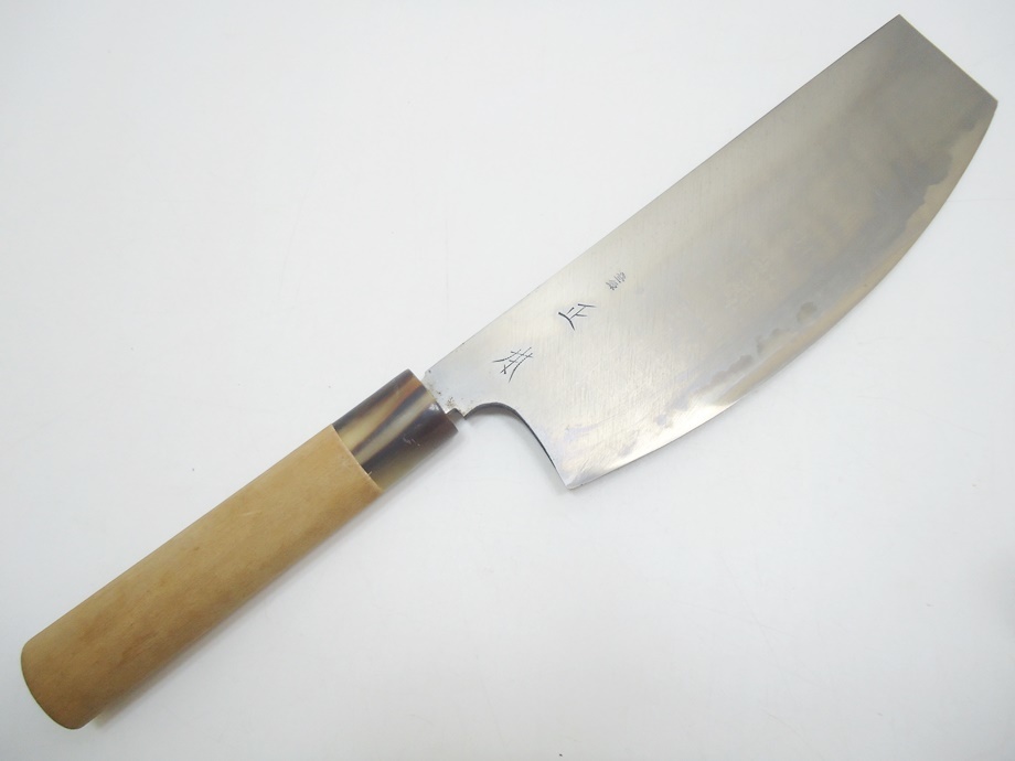 寿司切り包丁 正本 全長379mm 刃渡り217mm 握り146mm 身厚5mm 秀吉 庖