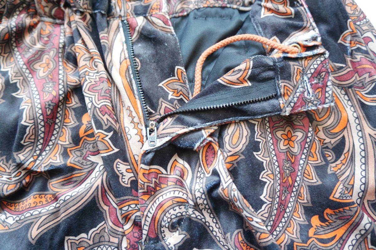 TIGHTBOOTH PAISLEY VELOR BALLOON PANTS M | gamescaxas.com