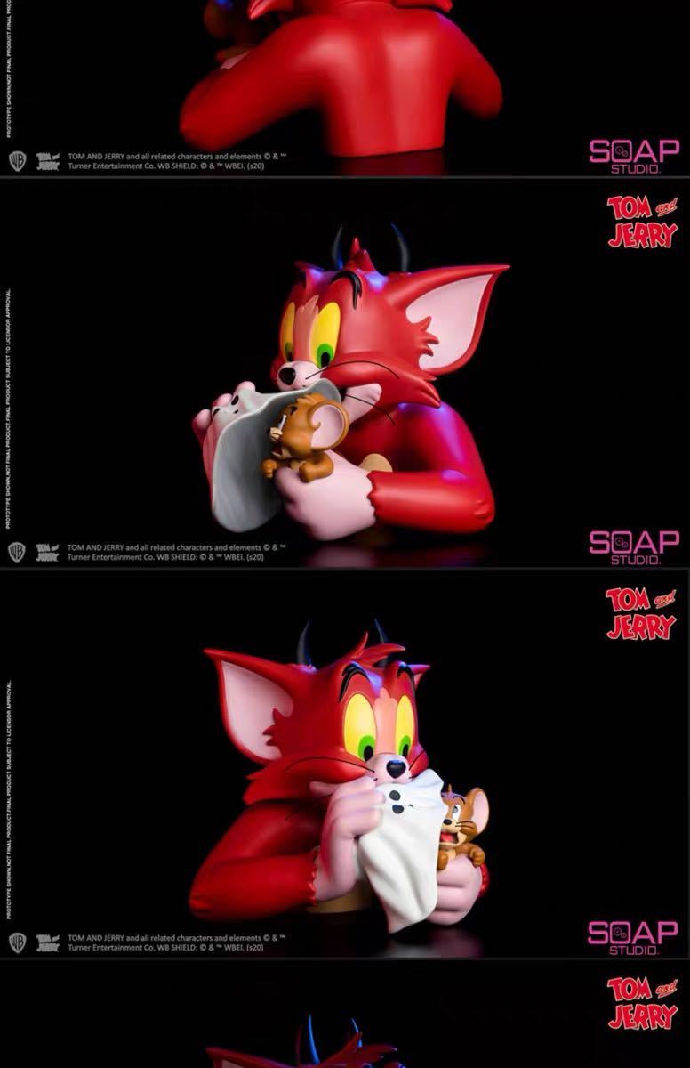 『デビル・トム』TOM&JERRY ソープスタジオ　SOAP STUDIO トムとジェリー　フィギュア　ソフビ　DEVIL TOM Ver. 正規品　送料込み_画像6