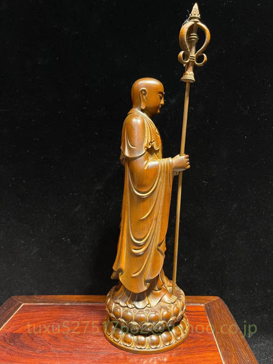 素晴らしい品質 特上彫 置物 古美術品 仏教工芸品 災難除去 木彫仏像 