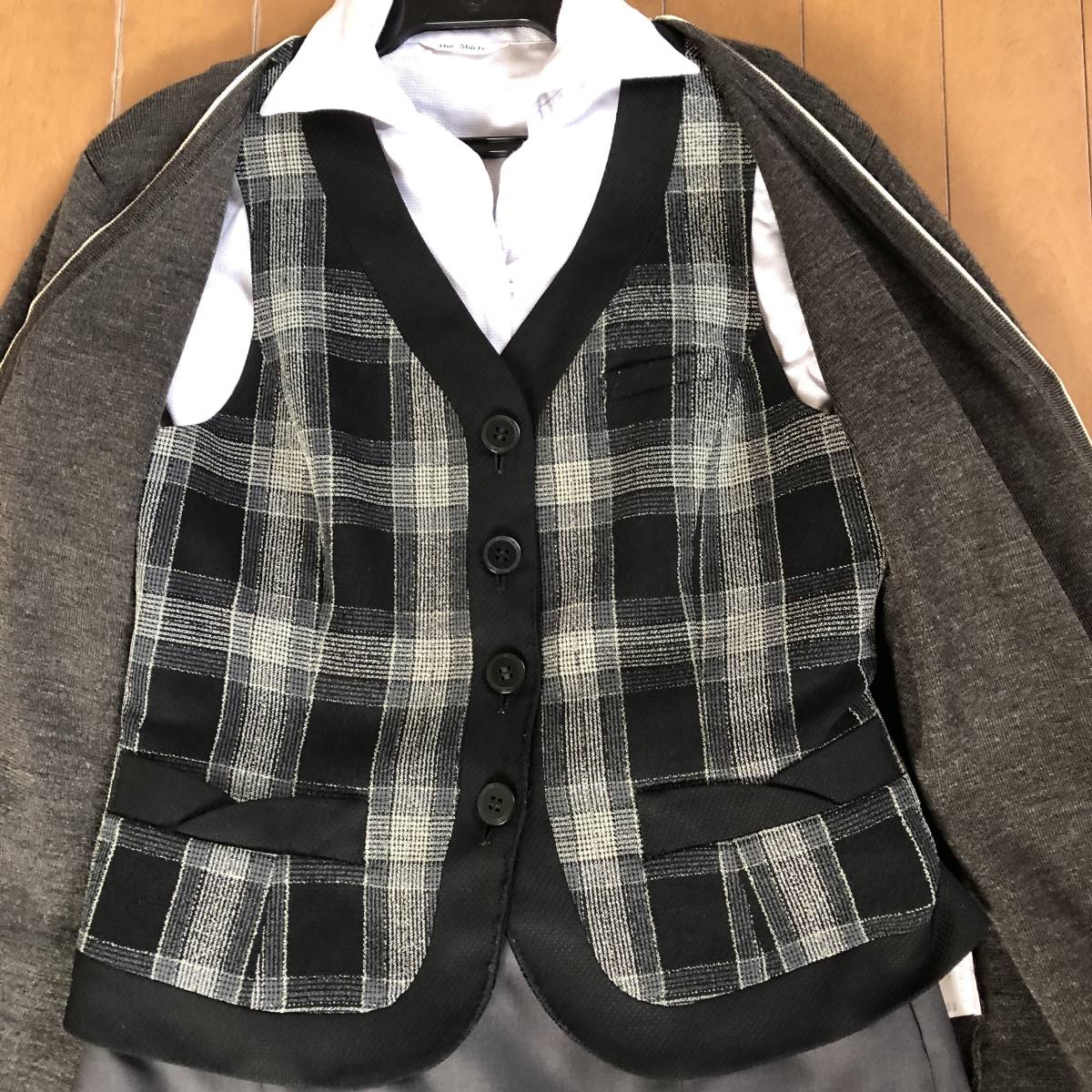 OL制服 女子社員事務服 企業 4点セット ベスト・スカート