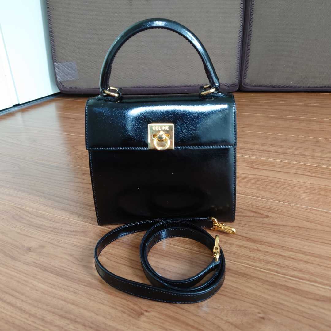 CELINE セリーヌ ガンチーニ ヴィンテージ 金具 ケリー 2way