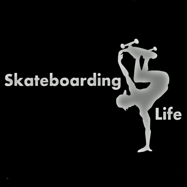 ★千円以上送料0★(10cm)【Skateboarding Life-Ｂ】　スケートボード・スケボー・カー・車用にも、ステッカーDC1_画像1