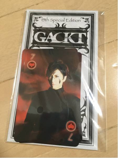 GACKT anniversary trump 4枚1セット オリコカード7 送料込み_画像1