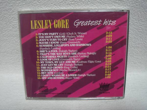 送料無料！即決！盤面良好！LESLEY GORE / Greatest hits_画像3