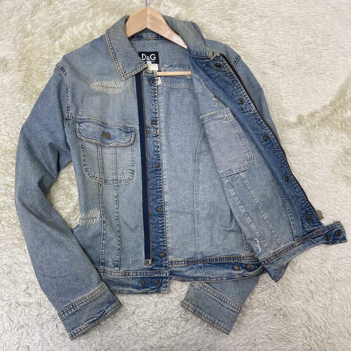DOLCE&GABBANA】大人カジュアル◎Gジャン デニム ジャケット ユーズド
