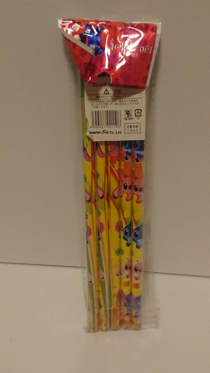  новый товар Disney Stitch карандаш 5 шт. входит .(B)