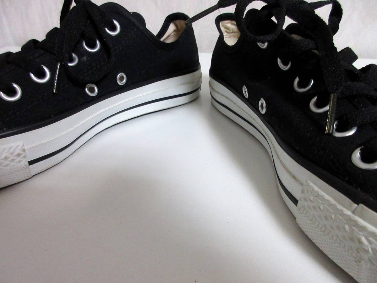 コンバース CONVERSE オールスター キャンバス スニーカー 黒 ブラック 25 北4854_画像5