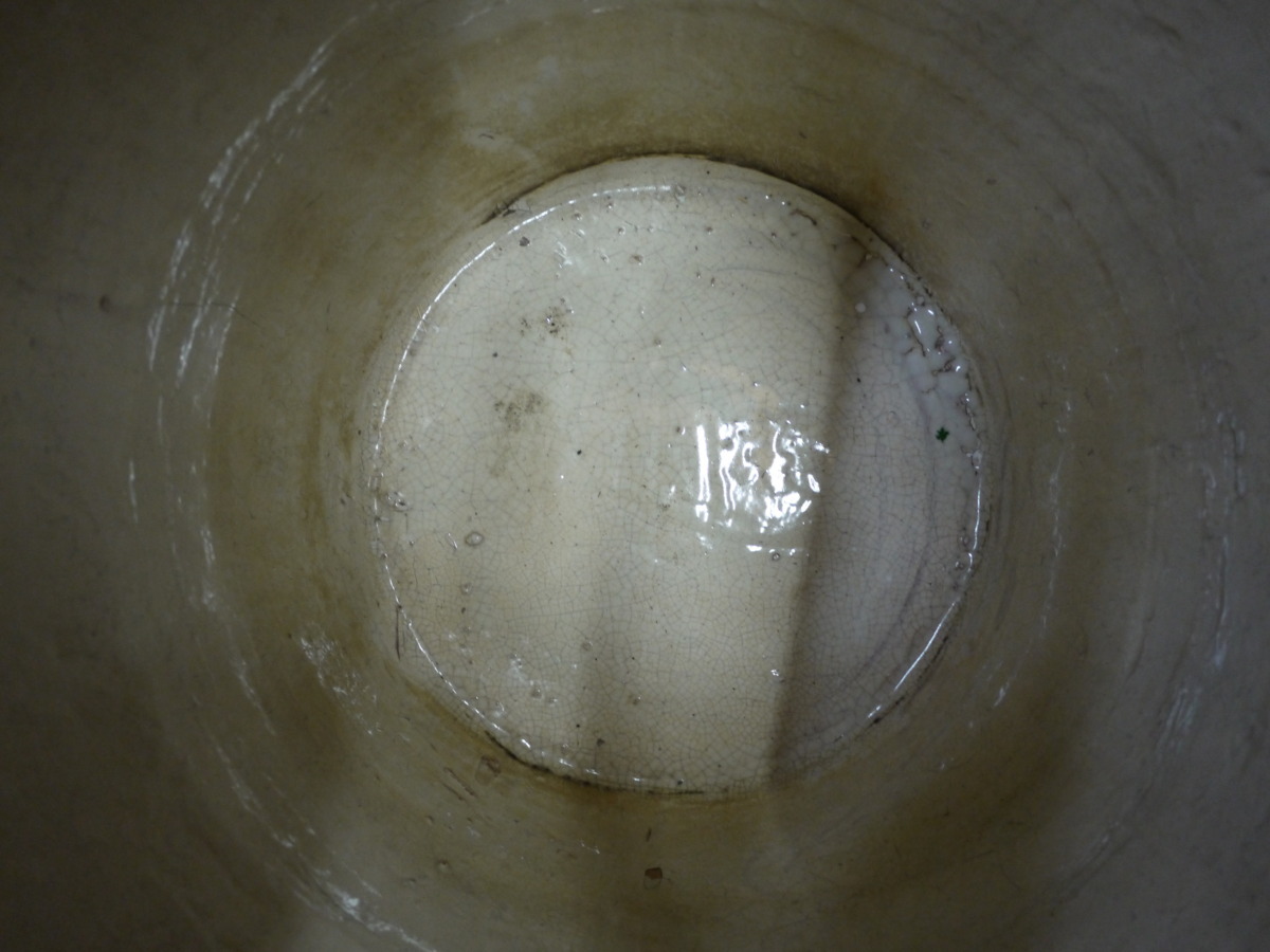 壷焼き芋可【大壷】　水がめ　つぼ　壺　ポット　ジャー　H80cm かわいいカラー　陶器　！_画像5