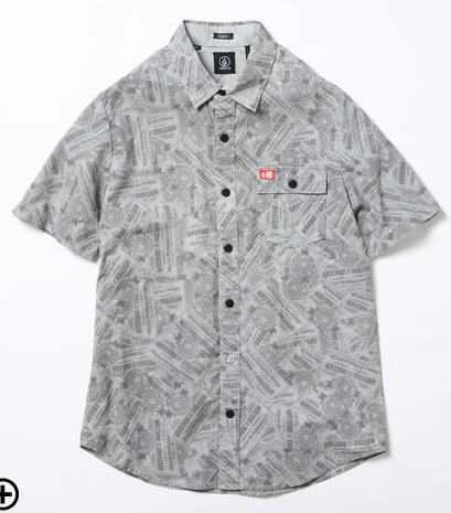 激安価格の ボルコム 必見【SPITFIRE】X【VOLCOM】コラボ 半袖シャツ M