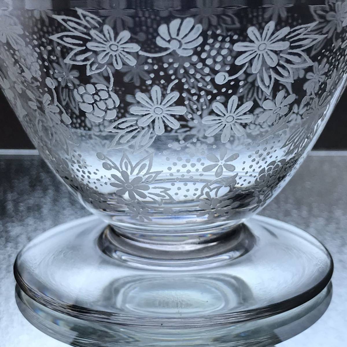 ストライプ デザイン/Striipe design オールド・バカラ 1900年頃 金彩