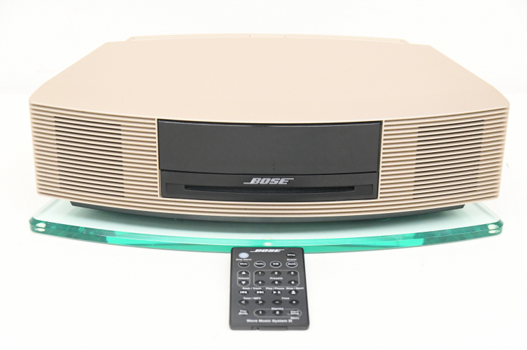 BOSE ボーズ WAVE MUSIC SYSTEM III 小型CDラジオコンポ リモコン 専用台座付 現状品 