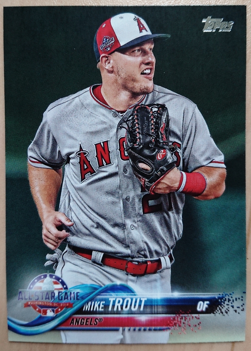 ★MIKE TROUT TOPPS 2018 UPDATE #US176 MLB メジャーリーグ マイク トラウト LOS ANGELES ANGELS エンゼルス エンジェルス ALL-STAR GAME_画像1