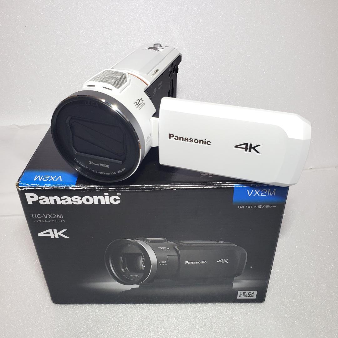 海外 パナソニック 4K ビデオカメラ VX2M 64GB 光学24倍ズーム ピュア ...