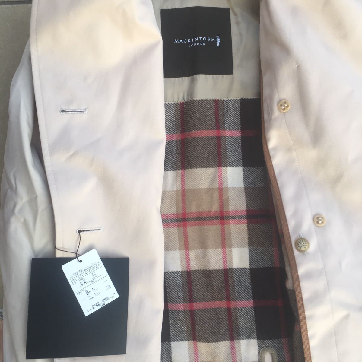 新品タグ 未着 MACKINTOSH LONDON マッキントッシュロンドン ウール