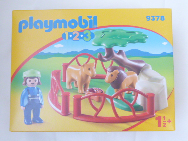playmobil 1.2.3 ライオンの檻 9378◆未開封◆プレイモービルの画像1