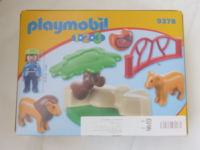 playmobil 1.2.3 ライオンの檻 9378◆未開封◆プレイモービルの画像3