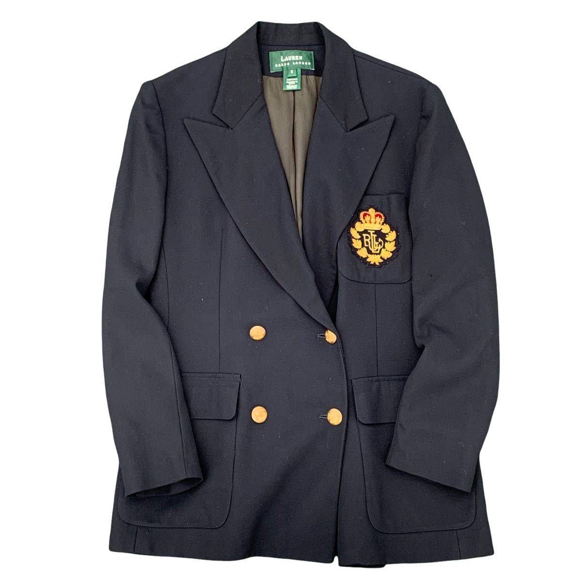 RALPH LAUREN ラルフローレン 紺ブレ 金ボタン ダブルジャケット