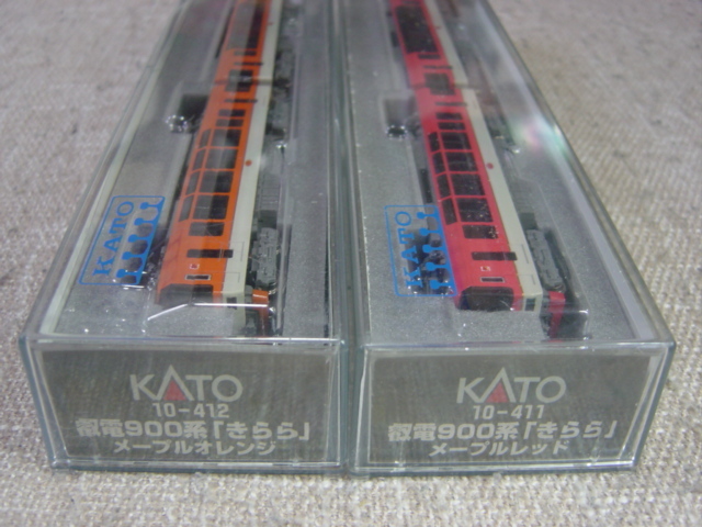 カトー10-411-412 叡山鉄道 900系「きらら」2種(レッド+オレンジ