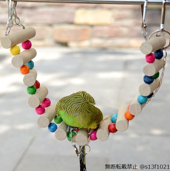 [ free shipping ] parrot * parakeet for nest box toy 3 point set basket * ladder * swing hamster etc.. small animals also 