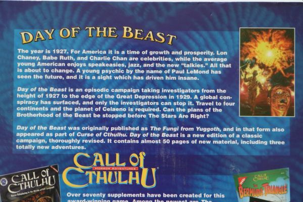 ケイオシウム　Day of the Beast（“ユゴスからの侵略”の拡張新版）　英語版　裁断済み　訳付き　クトゥルフの呼び声RPGキャンペーン_画像3