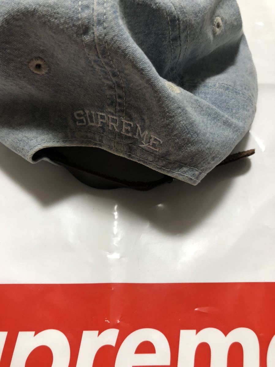 Supreme Washed Chambray S Logo 6-Panel Cap シュプリーム ウォッシュ