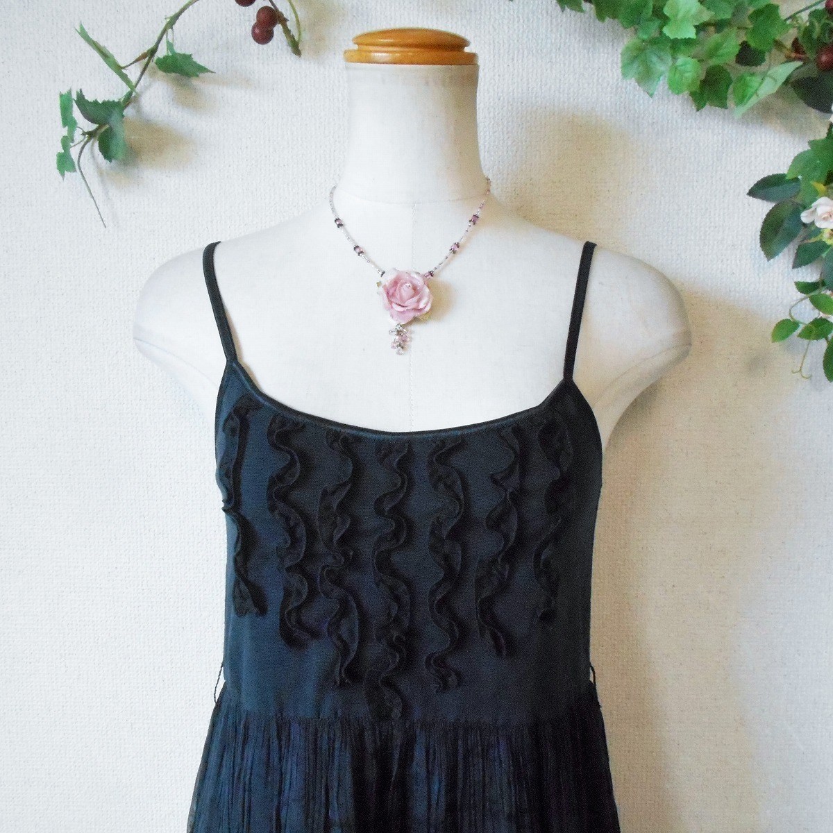  L'Est Rose LEST ROSE frill. pretty Cami One-piece made in Japan 2