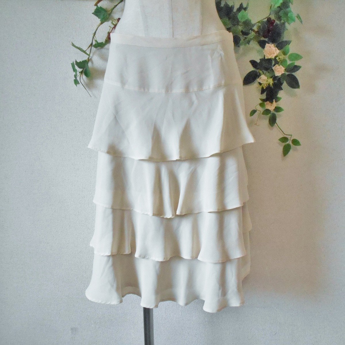 インゲボルグ INGEBORG 段々 の 素敵 な ティアード スカート 日本製 11_画像1