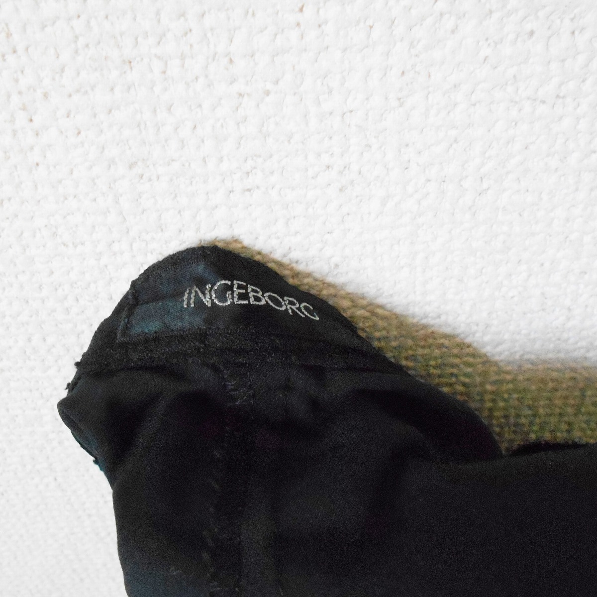 インゲボルグ INGEBORG 総 チュール レース 花柄 入り スカート 黒 日本製 LL_画像8