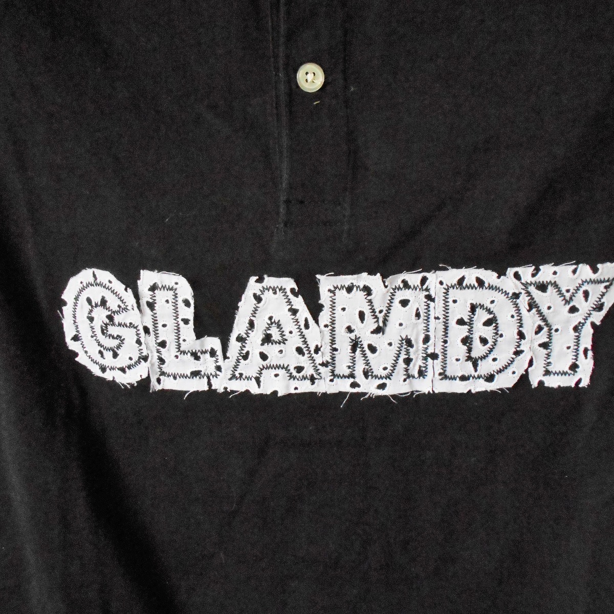 未使用 グラムディ ワークス GLAMDY WORKS 半袖 カットソー ポロシャツ 黒_画像3