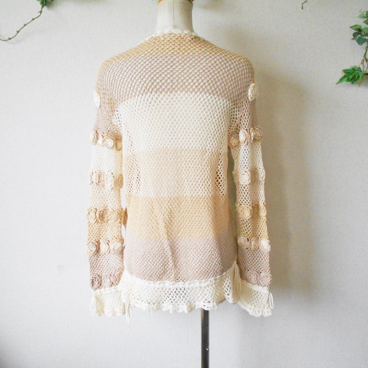 2015年 未使用 ピンクハウス PINKHOUSE お花 モチーフ 多数 ニット