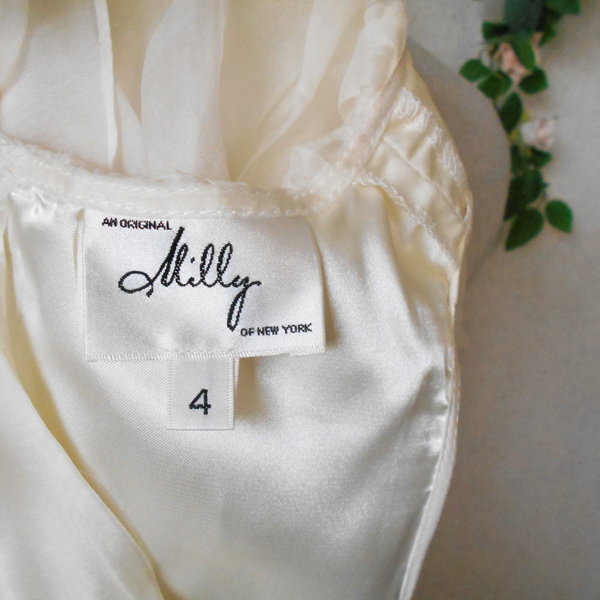 ミリー Milly 絹 シルク 100％ 素敵 な ドレス ワンピース_画像7