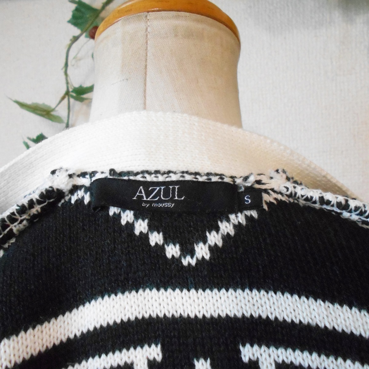  azur bai Moussy AZUL by moussy autumn winter knitted jacket cardigan S