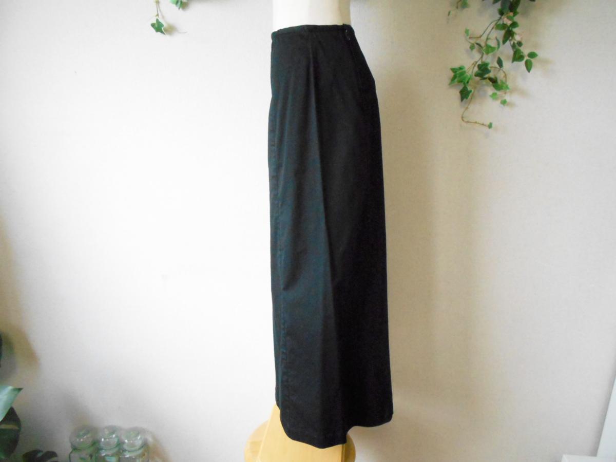 カネコイサオ KANEKO ISAO シンプル な ロング 丈 スカート 黒_画像5