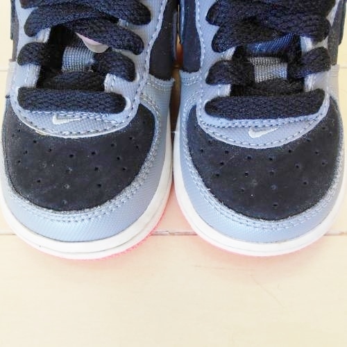  Nike NIKE Kids baby man 9cm sneakers shoes shoes black black gray 