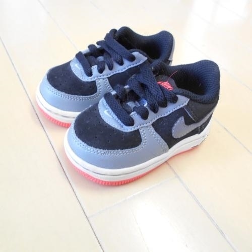  Nike NIKE Kids baby man 9cm sneakers shoes shoes black black gray 