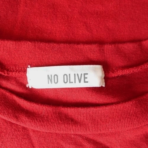 OLIVE　des OLIVE オリーブデオリーブ Ｌ 長袖 Ｔシャツ 赤　レッド トップス NO OLIVE