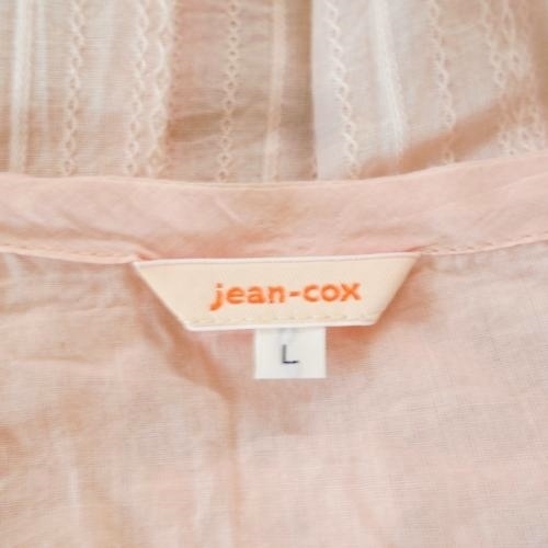 JEAN-COX ジーンコックス レディース L 七分袖 ブラウス サーモン ピンク トップス_画像9