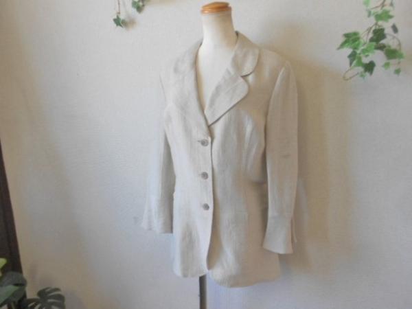 新品 インゲボルグ INGEBORG 春夏 麻60% ジャケット L | bioimune.com.br