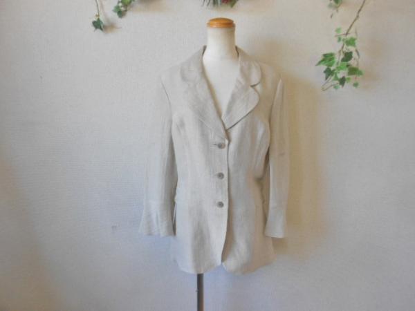 新品 インゲボルグ INGEBORG 春夏 麻60% ジャケット L | bioimune.com.br